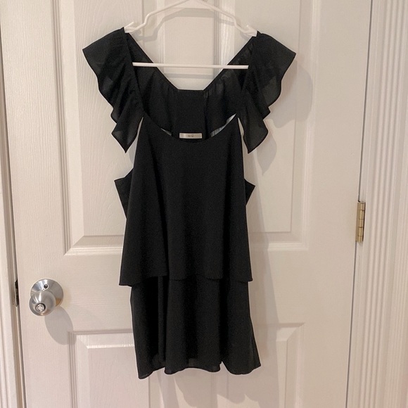 Ruffle Strap Racerback Top - Picture 1 of 3